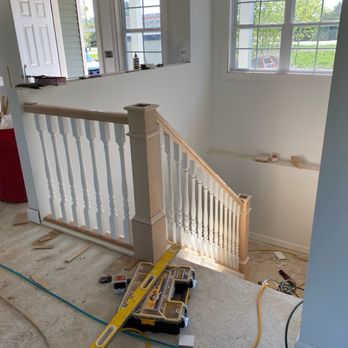 G&A Construction and Home Improvement - a staircase being built - General Contractors Near Me - Franklin, Wisconsin G&A Construction and Home Improvement - a staircase being built - General Contractors Near Me - Franklin, Wisconsin