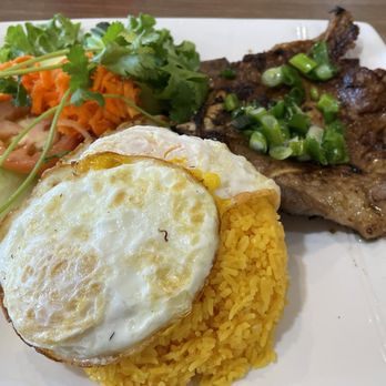 King Pho Vietnamese Cuisine - Grilled Pork and 2Egg Rolls/BN - Vietnamese Near Me - Manteca, California