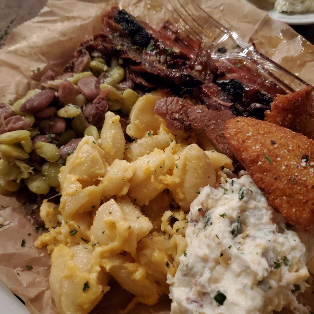 KBC - Brisket plate with butter beans, mac and cheese, and potato salad - Venues & Event Spaces Near Me - Dothan, Alabama KBC - Brisket plate with butter beans, mac and cheese, and potato salad - Venues & Event Spaces Near Me - Dothan, Alabama