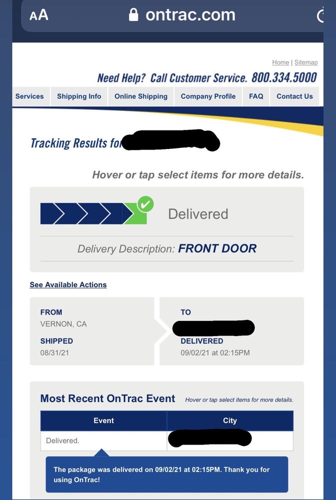 ONTRAC 27 Photos & 195 Reviews 41460 Boyce Rd, Fremont, California