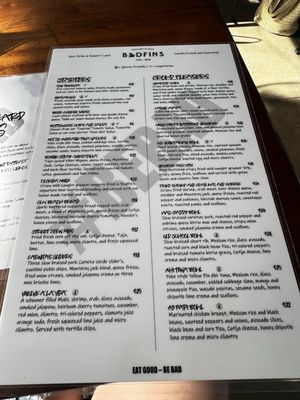Menu photo 2 Badfins Food + Brew Clearwater, FL