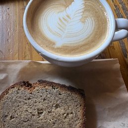 Vanilla latte & banana bread Vanilla latte & banana bread