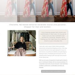 The Creative Stack - Website design - Wardrobe Consultant
