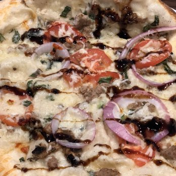 MOD Pizza - Dominic: the white sauce is bland (think white gravy instead of Alfredo), sub spicy instead of mild sausage, and add balsamic glaze finish - Pizza Near Me - American Fork, Utah