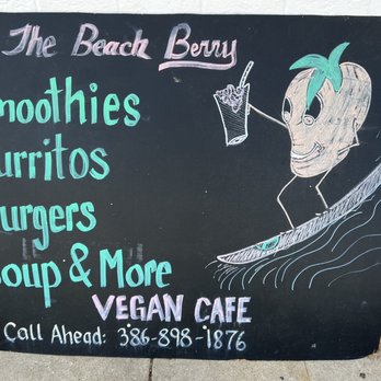 The Beach Berry - Outdoor sign - Vegan Near Me - Ormond Beach, Florida