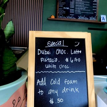 University Coffee - Special: Dubai Chocolate Latte - Coffee & Tea Near Me - San Diego, California