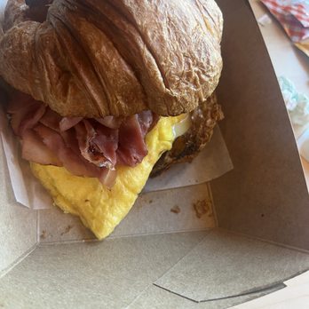 Breakfast AF - BourbonRidge Uncured Smoked Ham Croissant - Breakfast & Brunch Near Me - Louisville, Kentucky