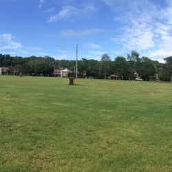 Balcombe Estate - Panoramic shot of the fenced dog park