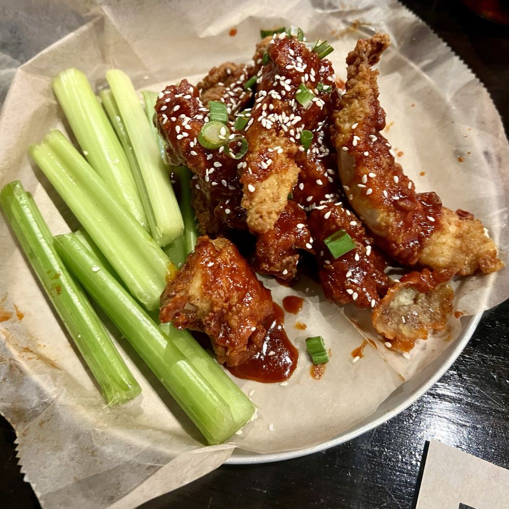 World of Beer - Boneless Wing with Korean BBQ sauce - American Near Me - Augusta, Georgia World of Beer - Boneless Wing with Korean BBQ sauce - American Near Me - Augusta, Georgia