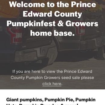 Prince Edward County Pumpkinfest - Prince Edward County Pumpkinfest - Festivals Near Me - Wellington, Ontario Prince Edward County Pumpkinfest - Prince Edward County Pumpkinfest - Festivals Near Me - Wellington, Ontario