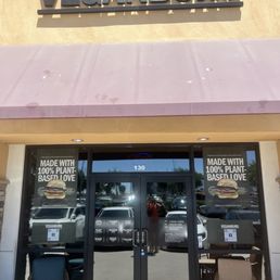 Exterior outside entrance of Veganburg - Storefront - Hesperia, California Exterior outside entrance of Veganburg - Storefront - Hesperia, California
