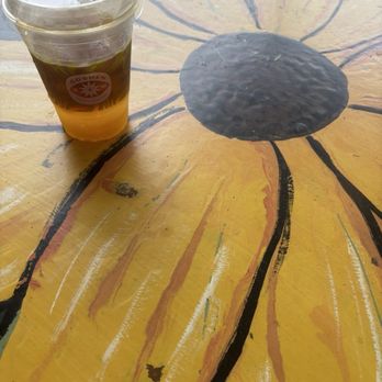 Goshen Coffee Roasters - Outside table with tonic espresso - Coffee & Tea Near Me - St. Louis, Missouri Goshen Coffee Roasters - Outside table with tonic espresso - Coffee & Tea Near Me - St. Louis, Missouri