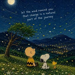 We love to play songs about Peanuts characters.