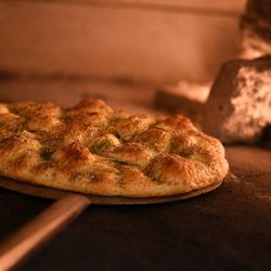 Focaccia straight from the oven!