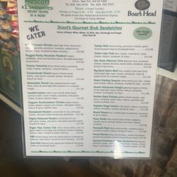 Scout's Gourmet Grub - Menu