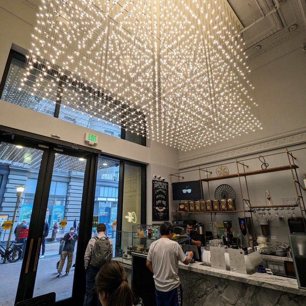 Turn Cafe - Inside. Located inside the Axiom Hotel on Powell Street. Beautiful decor. - Cafes Near Me - San Francisco, California Turn Cafe - Inside. Located inside the Axiom Hotel on Powell Street. Beautiful decor. - Cafes Near Me - San Francisco, California