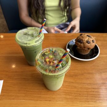 Carino Cafe - chocolate muffin, gay matcha latte, blueberry lavender matcha - Coffee & Tea Near Me - Houston, Texas Carino Cafe - chocolate muffin, gay matcha latte, blueberry lavender matcha - Coffee & Tea Near Me - Houston, Texas