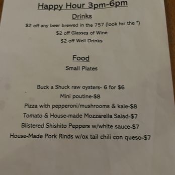 1608 Crafthouse - Happy Hour menu - Gastropubs Near Me - Virginia Beach, Virginia