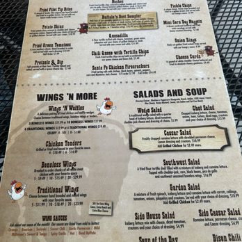 Hungry Buffalo - Menu - New American Near Me - Logan, Ohio