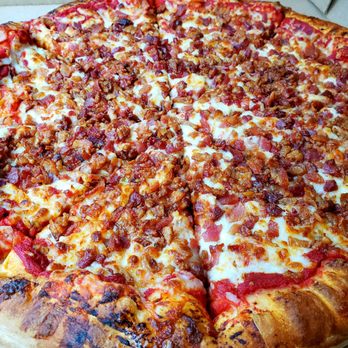Village Pizza - Large Double Bacon - Pizza Near Me - Albuquerque, New Mexico
