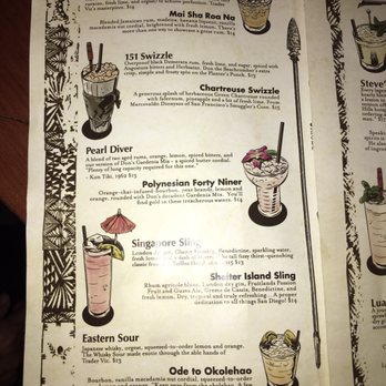 False Idol - The small print is the original. The bold print is their take on it - Cocktail Bars Near Me - San Diego, California False Idol - The small print is the original. The bold print is their take on it - Cocktail Bars Near Me - San Diego, California