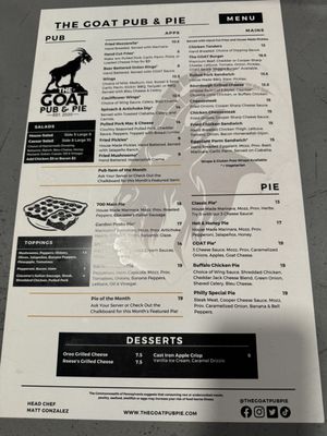 The GOAT Pub & Pie by null