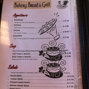Bakery Bread & Grill - Menu - Latin American Near Me - Fairfax, Virginia