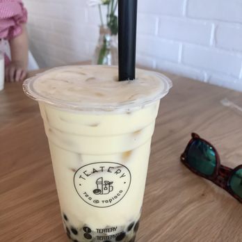 Teatery - Tea and Tapioca - Mango milk bubble tea (tapioca balls and rainbow jelly added) - Bubble Tea Near Me - Baton Rouge, Louisiana