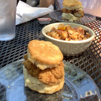 The Nook - Chicken Biscuit and Home Fried Potatoes - American Near Me - Charlottesville, Virginia The Nook - Chicken Biscuit and Home Fried Potatoes - American Near Me - Charlottesville, Virginia