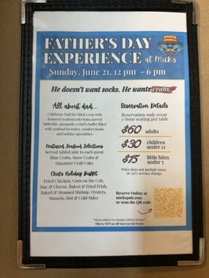Menu photo 2 Mick's Pub & Crabs Elkton, MD Menu photo 2 Mick's Pub & Crabs Elkton, MD