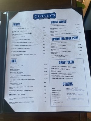 Menu photo 2 Crosby’s Cedar Rapids, IA