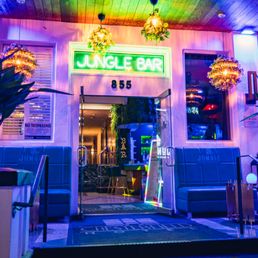 Exterior outside entrance of Jungle Hookah Bar & Cafe - Miami Beach, Florida Exterior outside entrance of Jungle Hookah Bar & Cafe - Miami Beach, Florida