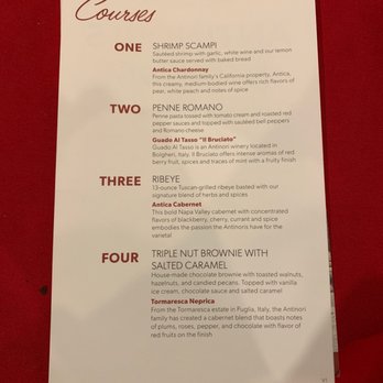 Carrabba's Italian Grill - Wine Dinner menu 12/11/18 - Italian Near Me - Raleigh, North Carolina Carrabba's Italian Grill - Wine Dinner menu 12/11/18 - Italian Near Me - Raleigh, North Carolina