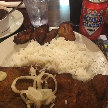 El Rinconcito De Santa Barbara - Breaded steak with white rice black beans & fried bananas - Latin American Near Me - Hialeah, Florida El Rinconcito De Santa Barbara - Breaded steak with white rice black beans & fried bananas - Latin American Near Me - Hialeah, Florida