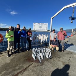 Halibut and salmon