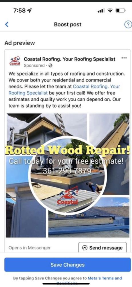 Slide of Coastal Roofing and Construction