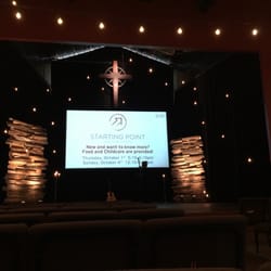 Discovery A Christian Church - View of the stage/pulpit before service.