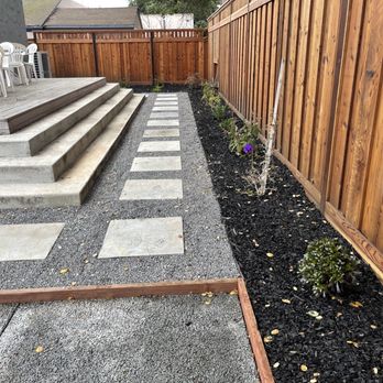 Roca Fuerte Landscaping - steps leading up to a patio - Landscaping Near Me