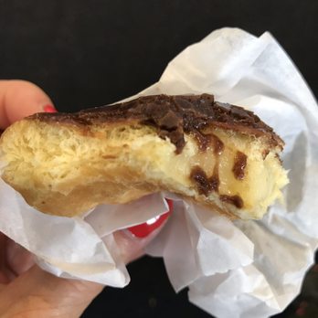 Dunkin - Half eaten Boston Creme! - Donuts Near Me - Chicago, Illinois Dunkin - Half eaten Boston Creme! - Donuts Near Me - Chicago, Illinois