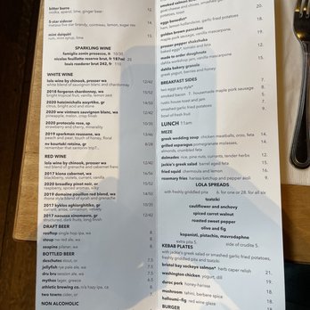 Lola - Menu - Greek Near Me - Seattle, Washington Lola - Menu - Greek Near Me - Seattle, Washington