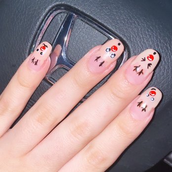 Iris Nails & Spa - Amazing Christmas design by Stacy - Nail Salons Near Me - Germantown, Maryland