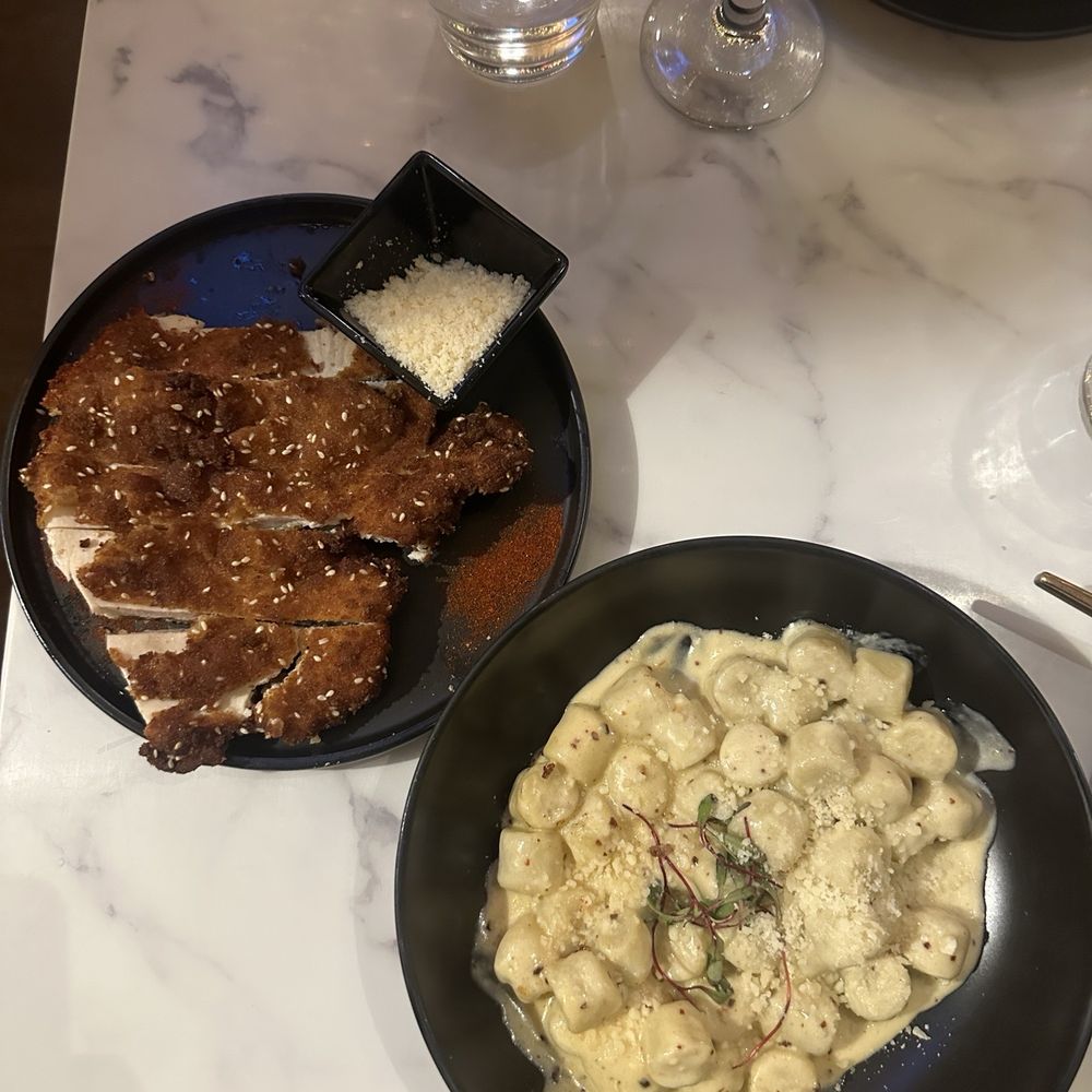 Rosalia's Kitchen - Spicy 4 cheese Gnocchi and schnitzel - Italian Near Me - Miramar, Florida Rosalia's Kitchen - Spicy 4 cheese Gnocchi and schnitzel - Italian Near Me - Miramar, Florida