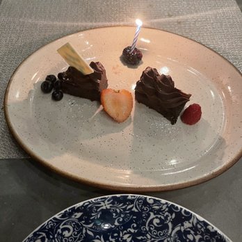 Ember & Rye - Birthday Fudge Brownie - Seafood Near Me - Carlsbad, California Ember & Rye - Birthday Fudge Brownie - Seafood Near Me - Carlsbad, California