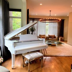 Pitch Perfect Piano Tuning - White Yamaha Baby Grand