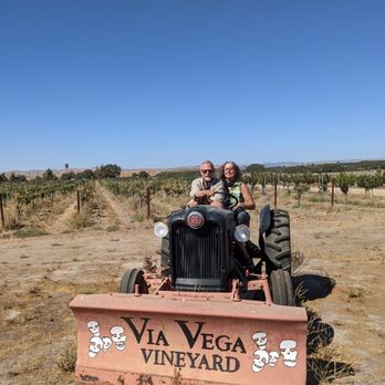 Via Vega Vineyard - Had to get this picture! A small vineyard, but right up our alley. Good wine and good people!!! - Wine Tasting Room Near Me - Paso Robles, California Via Vega Vineyard - Had to get this picture! A small vineyard, but right up our alley. Good wine and good people!!! - Wine Tasting Room Near Me - Paso Robles, California