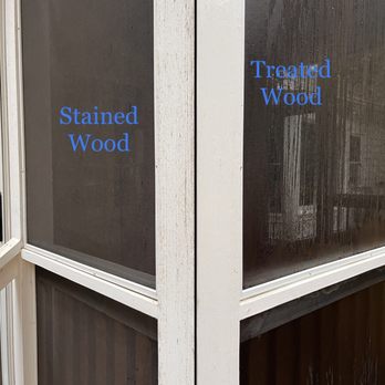 Can Do Clean - Exterior Sunroom wood. The difference is clear! - Gutter Services Near Me - Raleigh, North Carolina Can Do Clean - Exterior Sunroom wood. The difference is clear! - Gutter Services Near Me - Raleigh, North Carolina