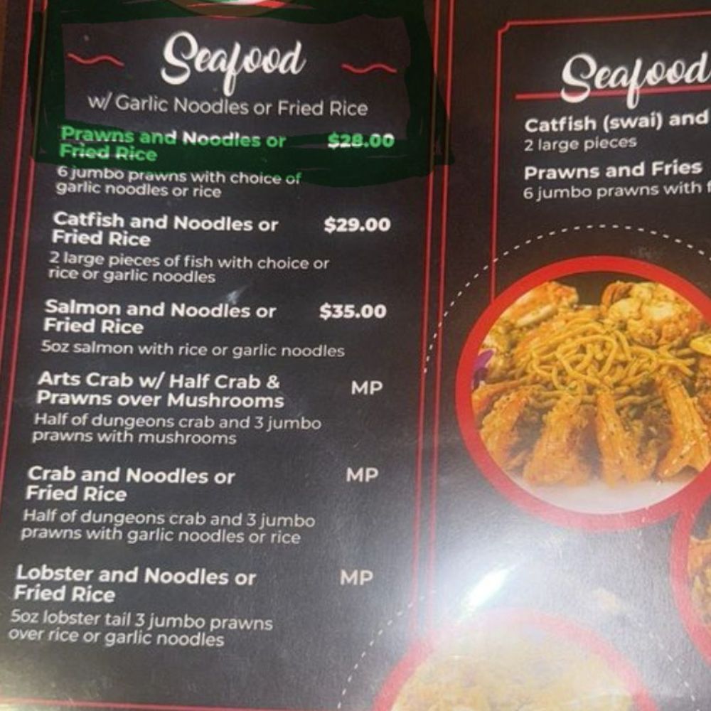 Y’s Choice - Arts Crab DOES NOT include noodles. Fyi - Soul Food Near Me - Oakland, California Y’s Choice - Arts Crab DOES NOT include noodles. Fyi - Soul Food Near Me - Oakland, California