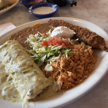 Chuy's - Creamy Green Chile Chicken enchilada and chili releno. - Tex-Mex Near Me - Clarksville, Indiana Chuy's - Creamy Green Chile Chicken enchilada and chili releno. - Tex-Mex Near Me - Clarksville, Indiana