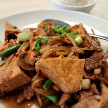 Taste of Thai - Arcadia - Pad krapow with pork and tofu. - Thai Near Me - Phoenix, Arizona