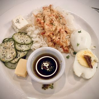 Churrasco Brazilian Steakhouse - Pickled cucumbers, cheese, chinichurri, deviled egg & chicken stroganoff over rice - Brazilian Near Me - Reno, Nevada Churrasco Brazilian Steakhouse - Pickled cucumbers, cheese, chinichurri, deviled egg & chicken stroganoff over rice - Brazilian Near Me - Reno, Nevada